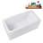 59" Streamline Soaking Glossy White Freestanding Tub and Tray With Internal Drain-101413262
