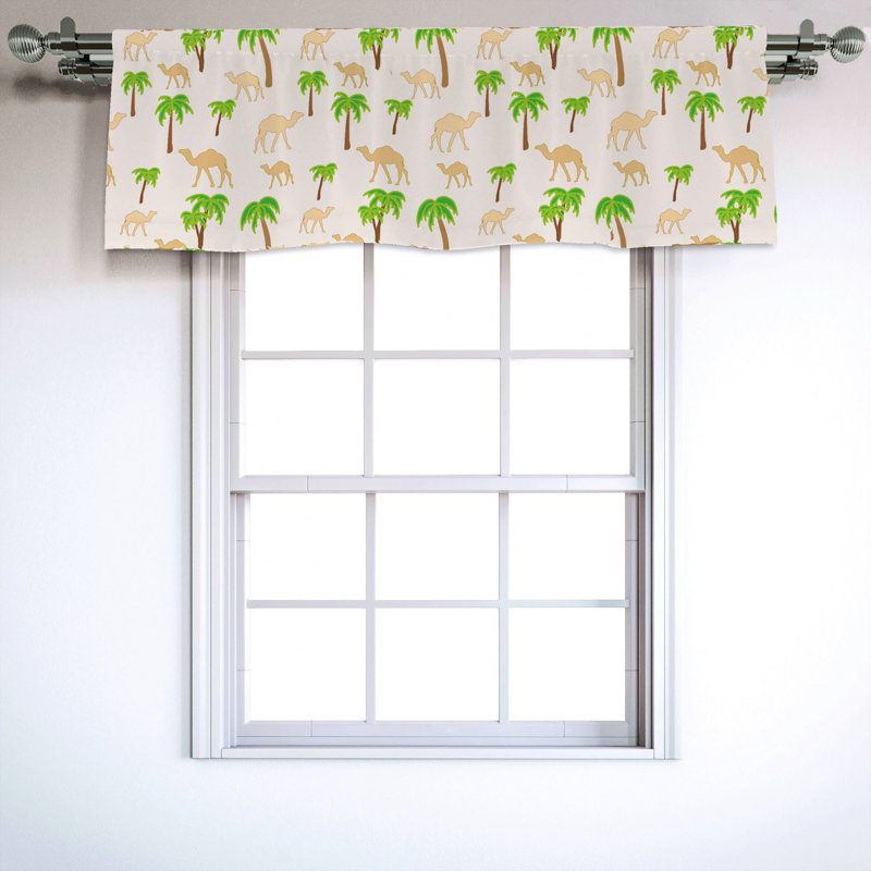 Sateen Ruffled Window Valance