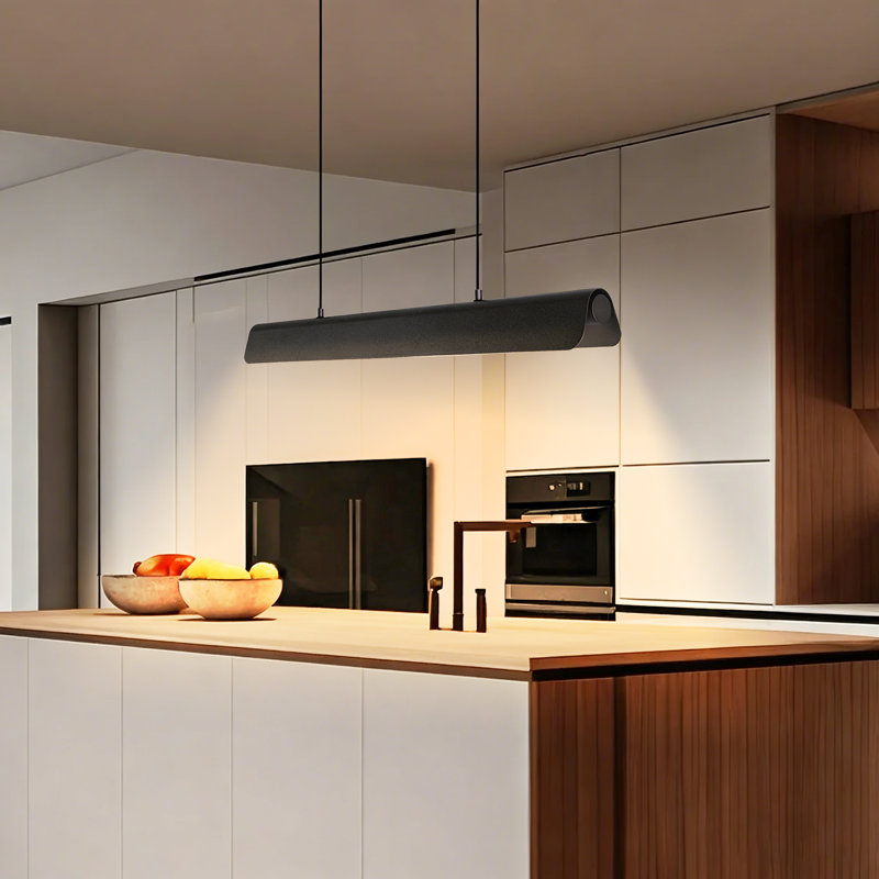 Luminaire suspendu linéaire en V Modern Minimalist Kitchen Island