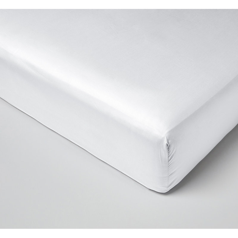 Cayne Satin, White, 160 x 200cm