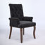Chaise d'appoint rembourrée avec pieds courbés-343496355