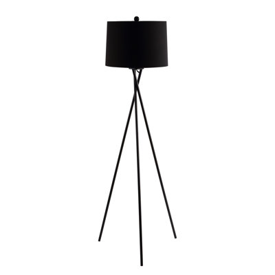 Olivine 61.5'' Black Tripod Floor Lamp