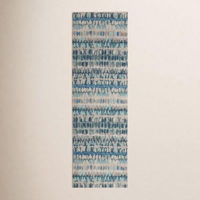 Paint Chip Wool Blue Rug