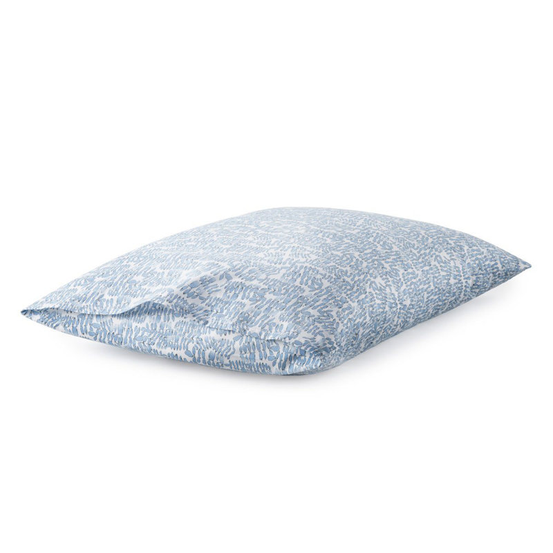 Fern 100% Cotton Envelope Sham, King, Denim