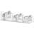 Delvon  3-Light Vanity Wall Sconce with Clear Glass and Crystal Accents – Stylish Lighting for Hallways and Bedrooms-93365597