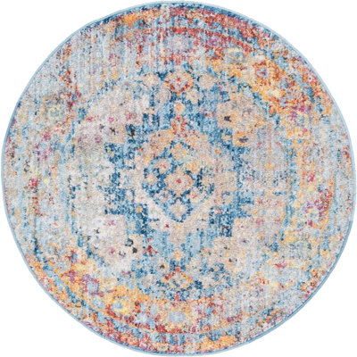 Tapis bleu Leanora