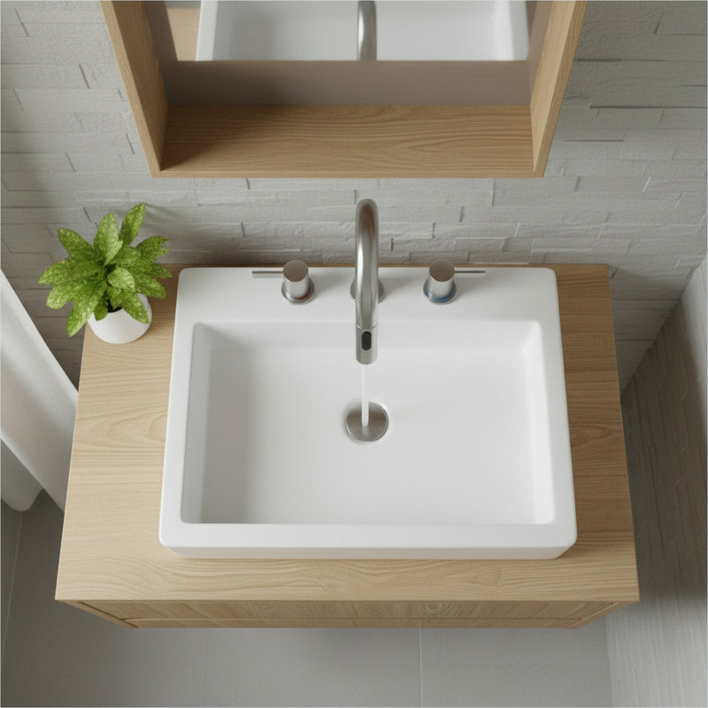 Robinet de salle de bain en nickel brossé avec contrôle à deux poignées, bonde escamotable, robinet de salle de bain