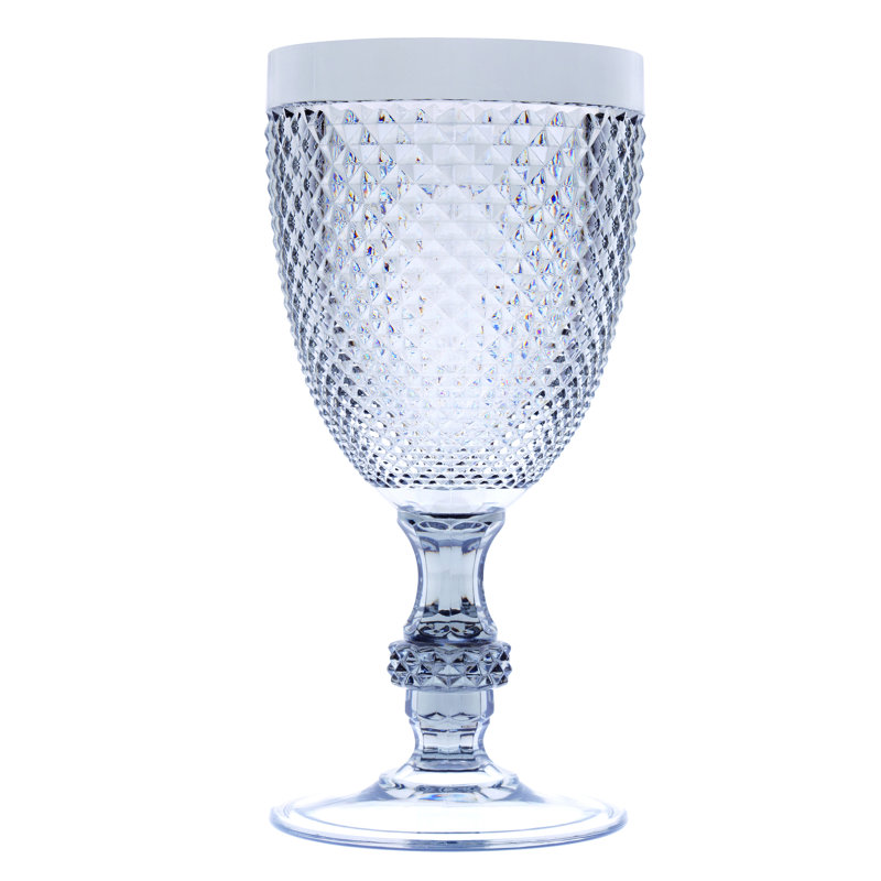 Diamond 390ml Goblet Set, Silver