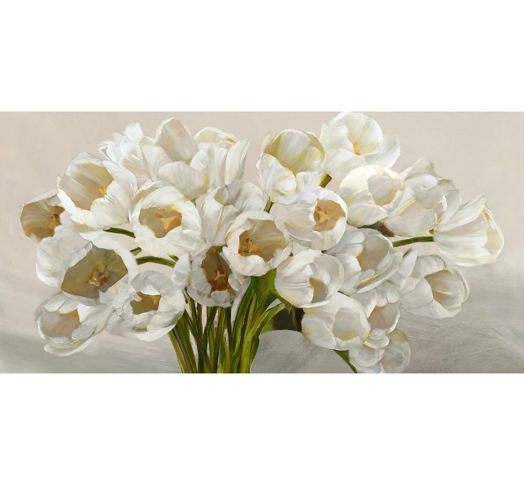 Leinwandbild White Tulips von Leonardo Sanna