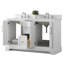 Meuble-lavabo autoportant à double cuve avec plateau en marbre d'ingénierie Vannes-1129609342