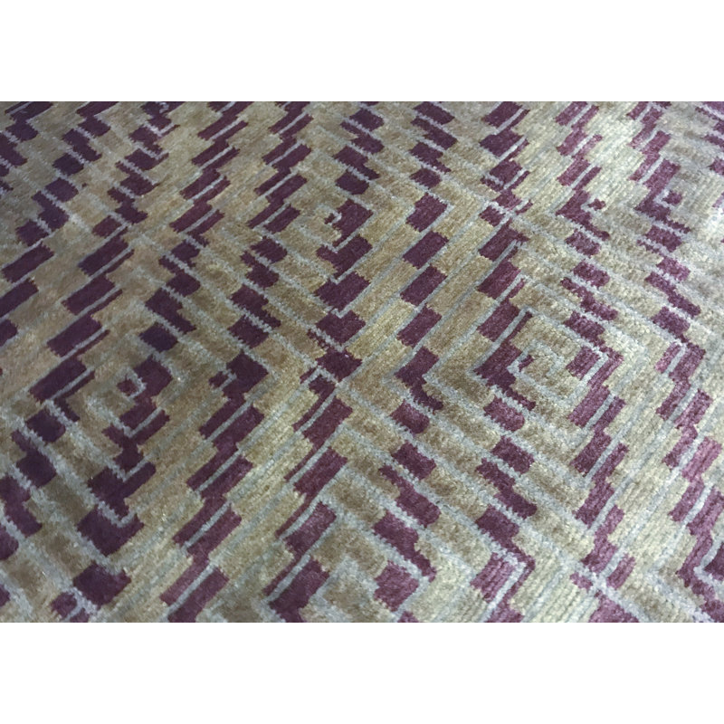 Hand-Knotted High-Quality Brown and Gray Area Rug