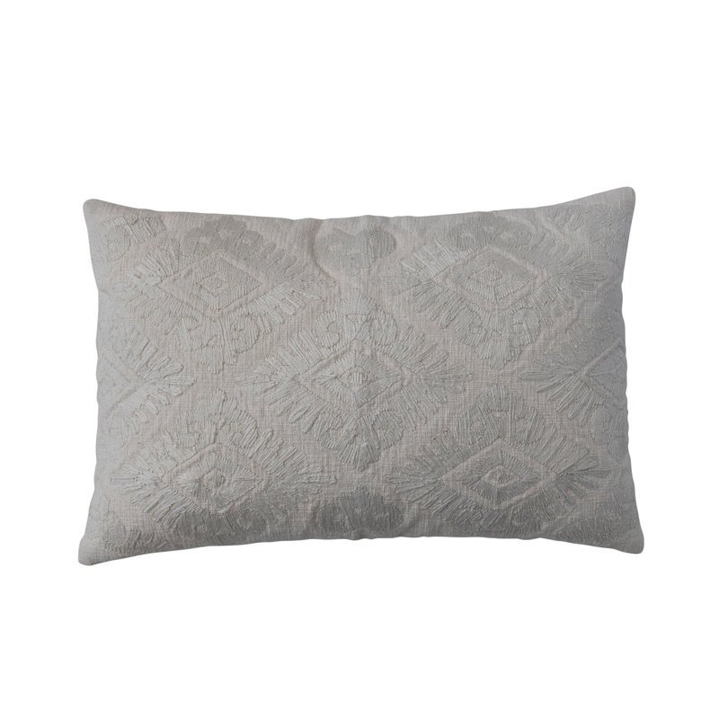 Embroidered Cotton Pillow Cover