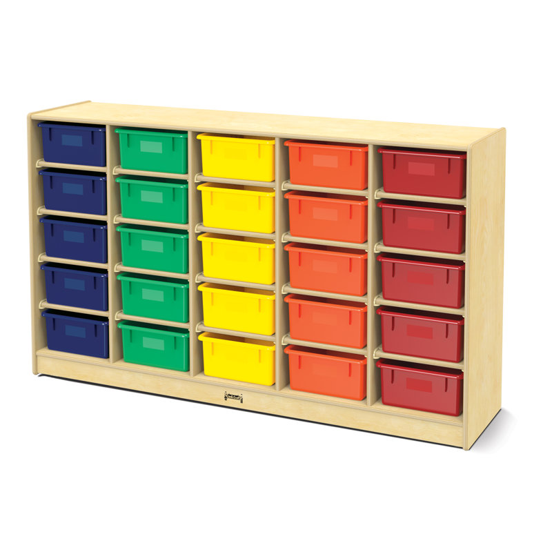 Rangement mobile à 25 bacs Jonti-Craft®, Coloré, Standard