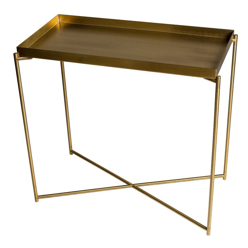 Bedell Plant Stand, Satin Brass, Satin Brass