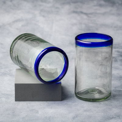 Rim Hiball Handblown Mexican Glass