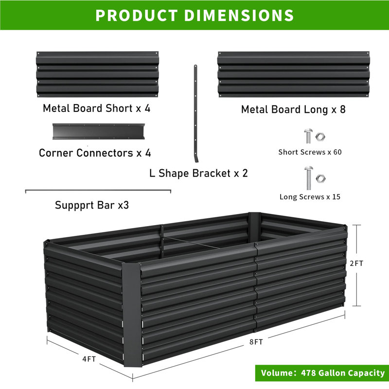 Otakar Planter Box, Black