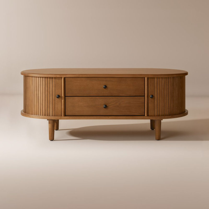 47" MCM Solid Wood Coffee Table