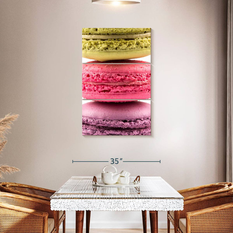 Yarlin Three Macarons, 45" H x 28" W