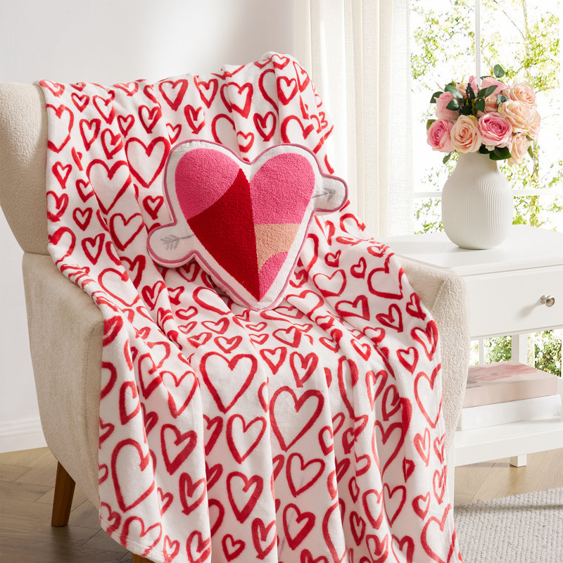 Hallmark 16" x 14" Tied with Love Chenille Decorative Pillow