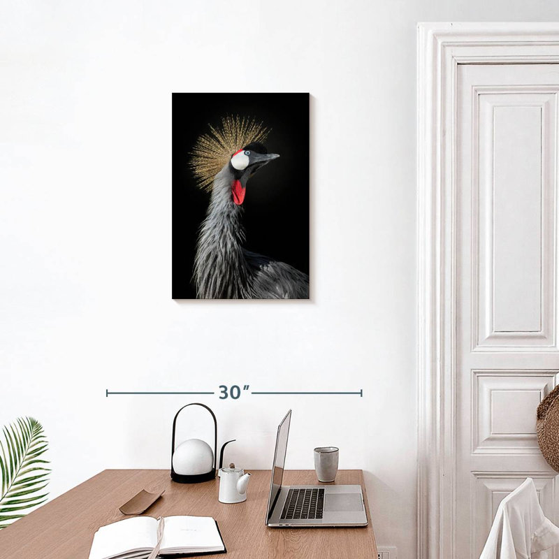 Brampt The Queen Crane, 24" H x 16" W