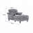 Chenille Oversized Chaise Lounge Sleeper Armchair-667286444