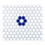 Metro 1" x 0.91" Porcelain Honeycomb Mosaic Wall & Floor Tile