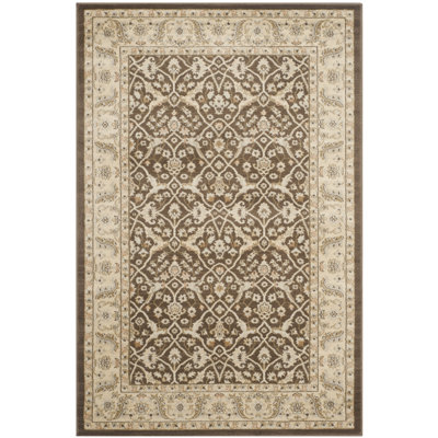 Tapis brun / ivoire Lavelle