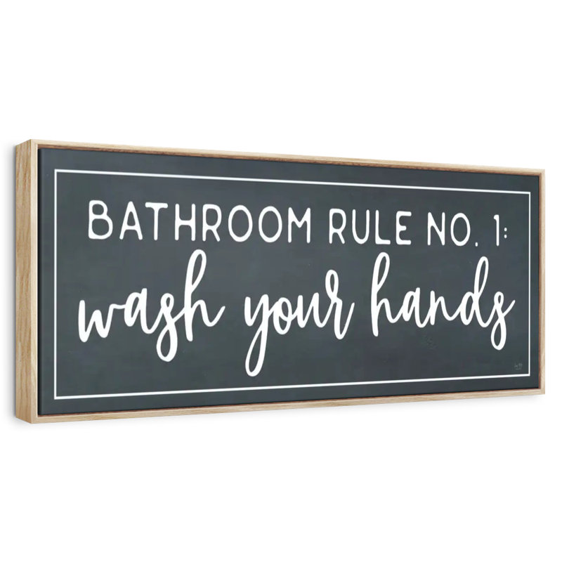 Salle de bain règle n ° 1, 49" X 17", Cadre flottant en bois naturel