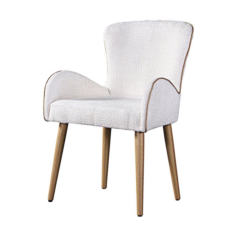 Chaise d'appoint rembourrée (ensemble de 2)