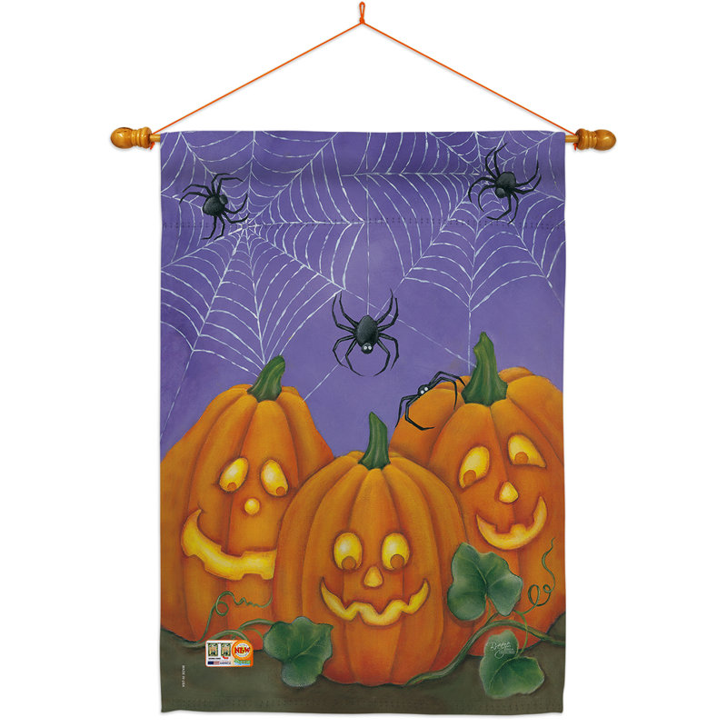 Double Sided 40'' H x 28'' W Polyester Halloween Flag Set