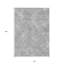 Tapis extérieur lavable à motif géométrique argent 10 pi x 14 pi