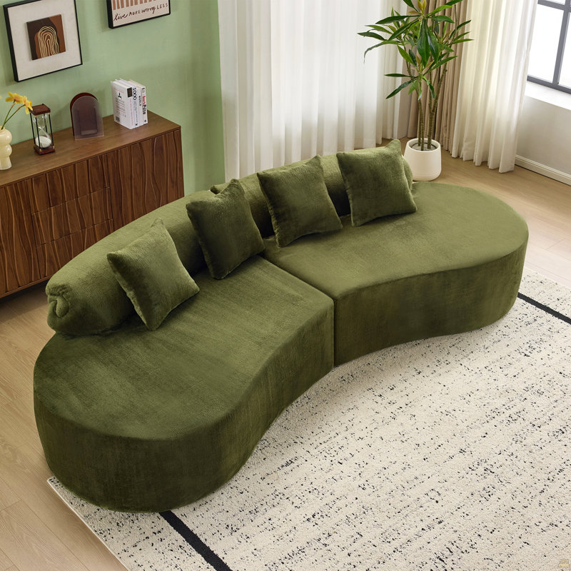 Canapé modulaire courbé
