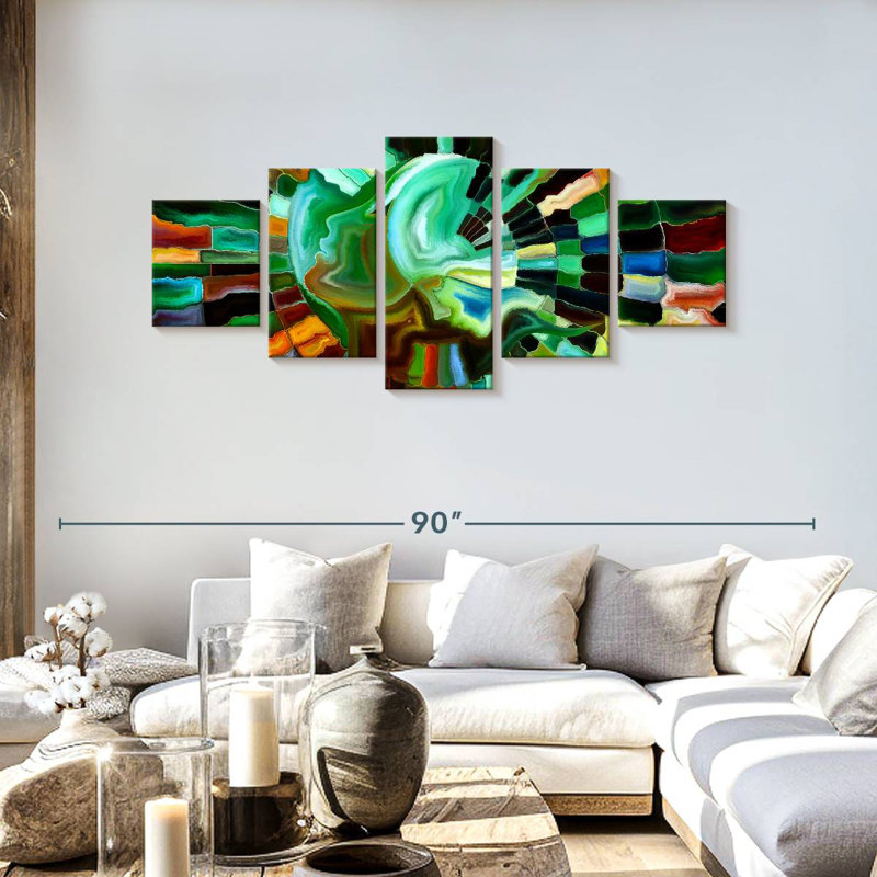 Acrylique moderne Glazer, H 30 po x l 68 po