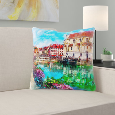 Housse et insert de coussin carré d'extérieur Margarett River
