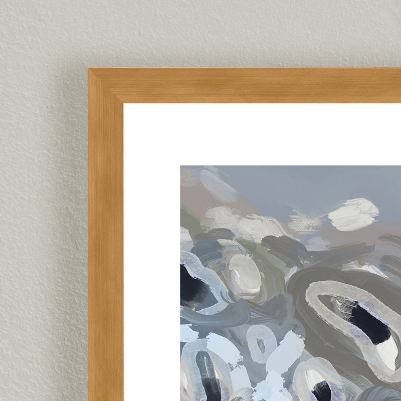 Coastal Retreat Glistening Shores: Abstract Oyster Diptych, 24" H x 36" W