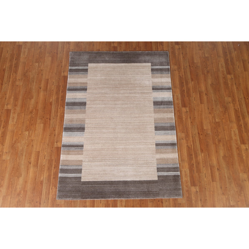 Tapis oriental Gabbeh noué à la main 5 x 7
