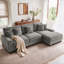 Canapé modulaire en velours côtelé 3 pièces Milbrey-439441752-439441759