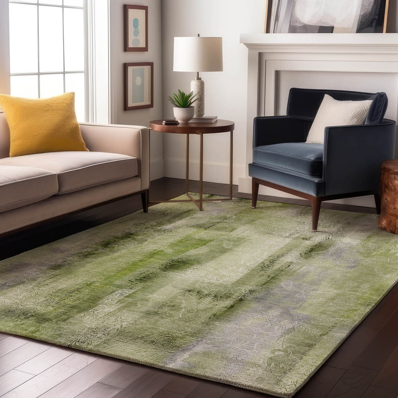 Cerrito Area Rug with Non-Slip Backing, Rectangle 9' x 12'
