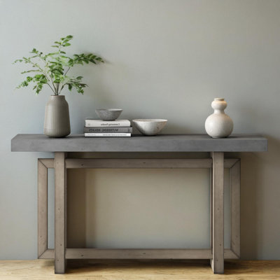 Entryway Console Table With Thick Solid Pine Legs