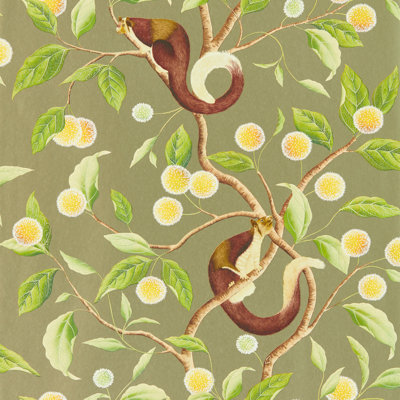 Nellie 10.05m x 68.6cm Gilver/Meadow Wallpaper Roll