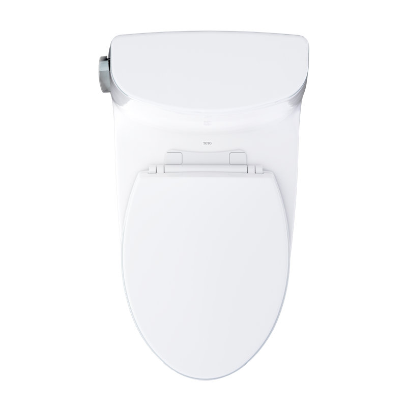 TOTO Ultramax One-Piece Elongated 1.28 GPF Universal Height Toilet with CEFIONTECT and SS114 SoftClose Seat, Sedona Beige - MS608114CEFG#12