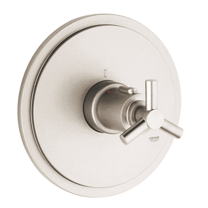 Atrio® Thermostatic Faucet Trim with Spoke Handle, Brushed Nickel Infinity