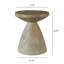 Tabouret de patio, couleur principale marbrée, table de bout décorative polyvalente, utilisation