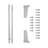 Drawer Slides 22 " Bottom Mount Self Close - 3/4 Extension 75 lb. Capacity White Finish-90996045