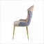 Ensemble de 2 chaises d'appoint rembourrées, tissu brun brun doré, sièges pour adultes, salon, salle à manger, chambre à coucher