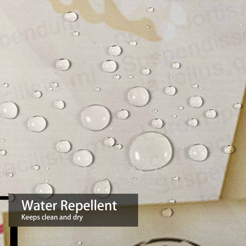 Rideau de douche imperméable avec 12 crochets, L 72 po x l 84 po