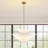 5-Light Dimmable Adjustable Height Tiered Chandelier