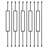 1/2" Square Balusters Rectangular Stair Balusters With  Swivel Shoes