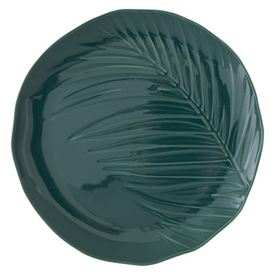Shady Dark Green Dinner Plate