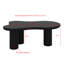 Table basse de 44 po x 25,9 po à assemblage facile avec plateau de 1,5 po d'épaisseur, table de bout irrégulière de style avec 3 pieds robustes, table centrale élégante avec bord rond pour le salon-429270446-423121103